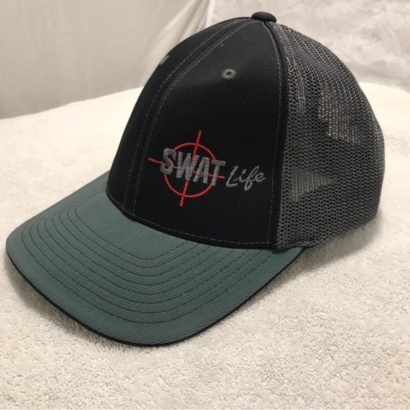Black and Gray Trucker Hat - Picture 12 of 16